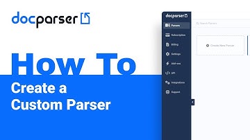 Docparser Academy: How to Create a Custom Parser