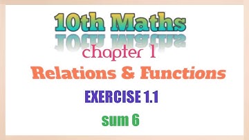 10th Maths Chapter 1 / Relations & Functions in Tamil/ Exercise 1.1 Sum 5 In Tamil