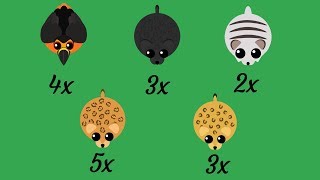 Mope.io - Getting Rare Animals Many Times Lava Toucan Kills Dragon Luckiest Person In Mope?