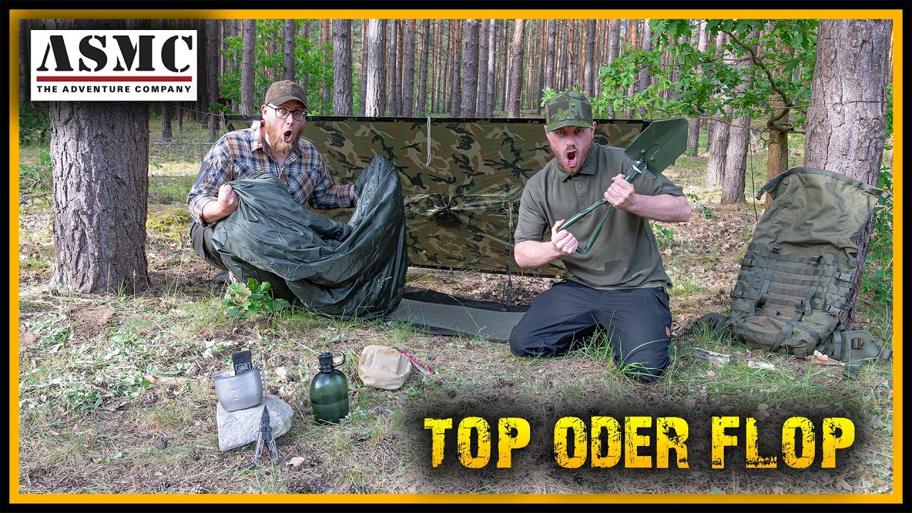 Outdoor Ausrüstung von ASMC Bushcraft Survival Camping Test YouTube