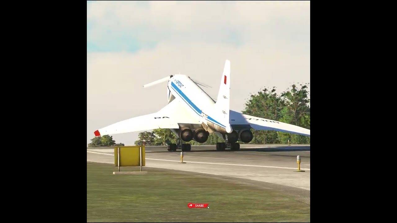 Legendary TU‑144 Taxi & Takeoff from Skiathos Runway - RTX 4070 || 4K 60 FPS || MSFS