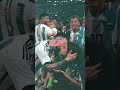 Messi huged Di Maria's wife and daughter🥰 what an humble Guy  😳😳  !!