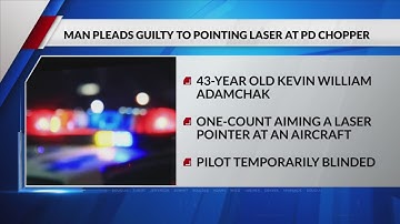 Man pleads guilty to pointing laser at Denver police helicopter