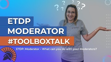 Liderazgo Toolbox Talk – ETDP: Moderators – What can you do with your Moderator qualification?