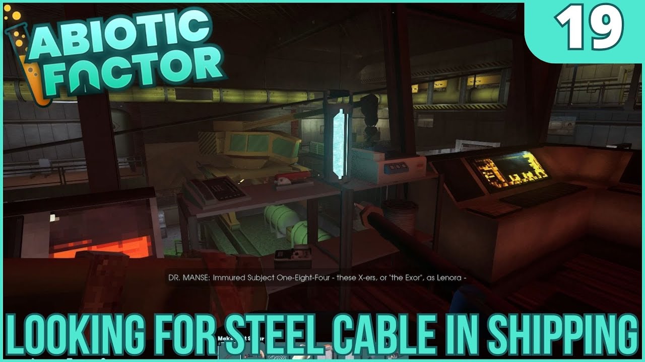 Abiotic Factor Ep.19 Looking For Steel Cable In Shipping