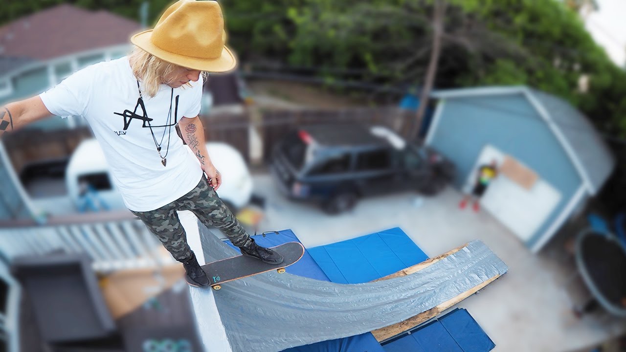 Duct Tape Vert Ramp!! (HACKED DURING LIVE STREAM!)