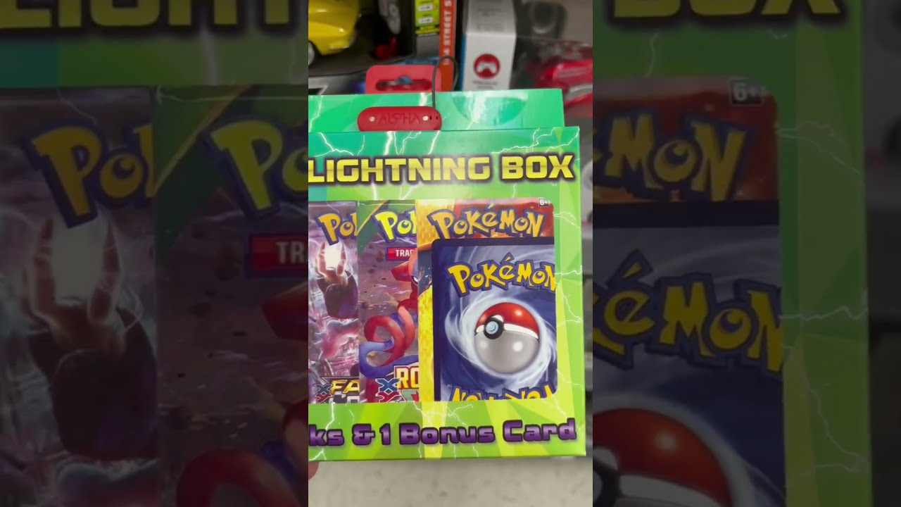 Pokemon Tcg Lightning Box 4 Booster Packs & 1 Bonus Card