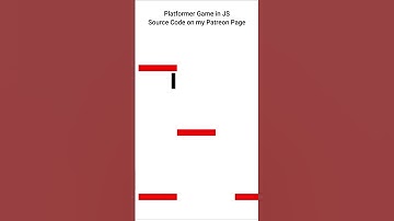 Platformer game in JavaScript | Source Code in Description #gamedev #shorts
