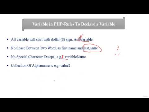 4  Variable Declaration Rules in PHP