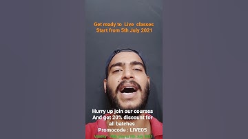 LIVE BATCHES START FROM 5th July || CSIR NET || GATE || IIT JAM