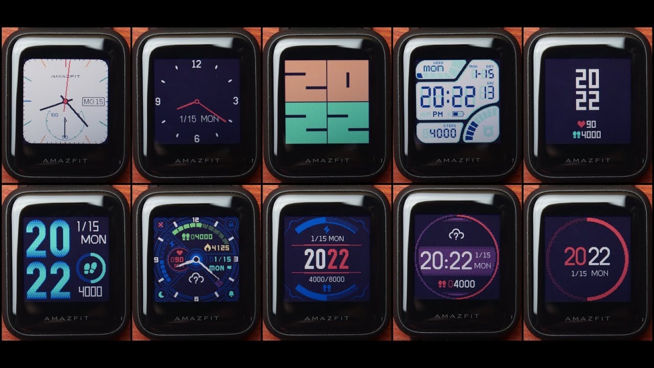 Xiaomi Amazfit Bip циферблаты