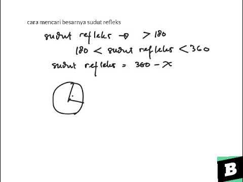 Sudut Refleks Adalah Cara mencari besarnya sudut refleks - YouTube