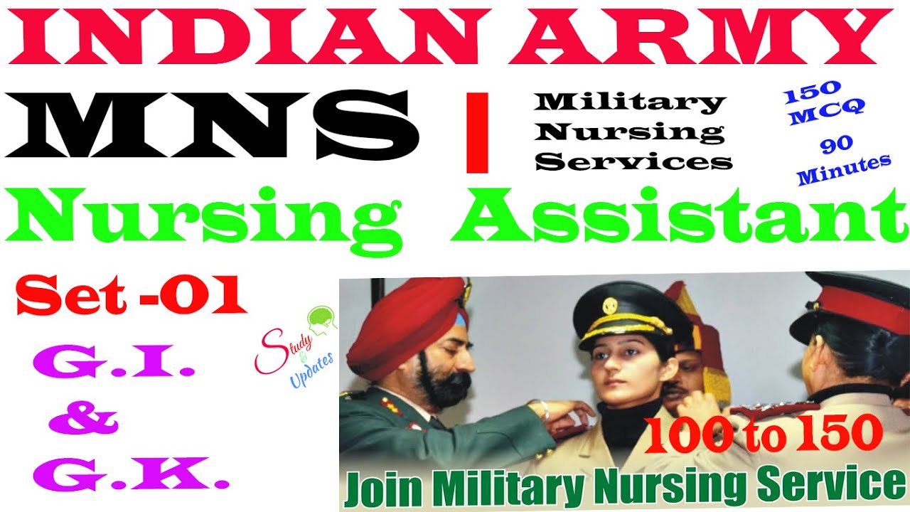 Indian Army MNS Nursing Assistant , GI and GK  question Paper with solution ,By Raj kamal Sir