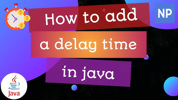 How to add a java delay time. #java #tutorial