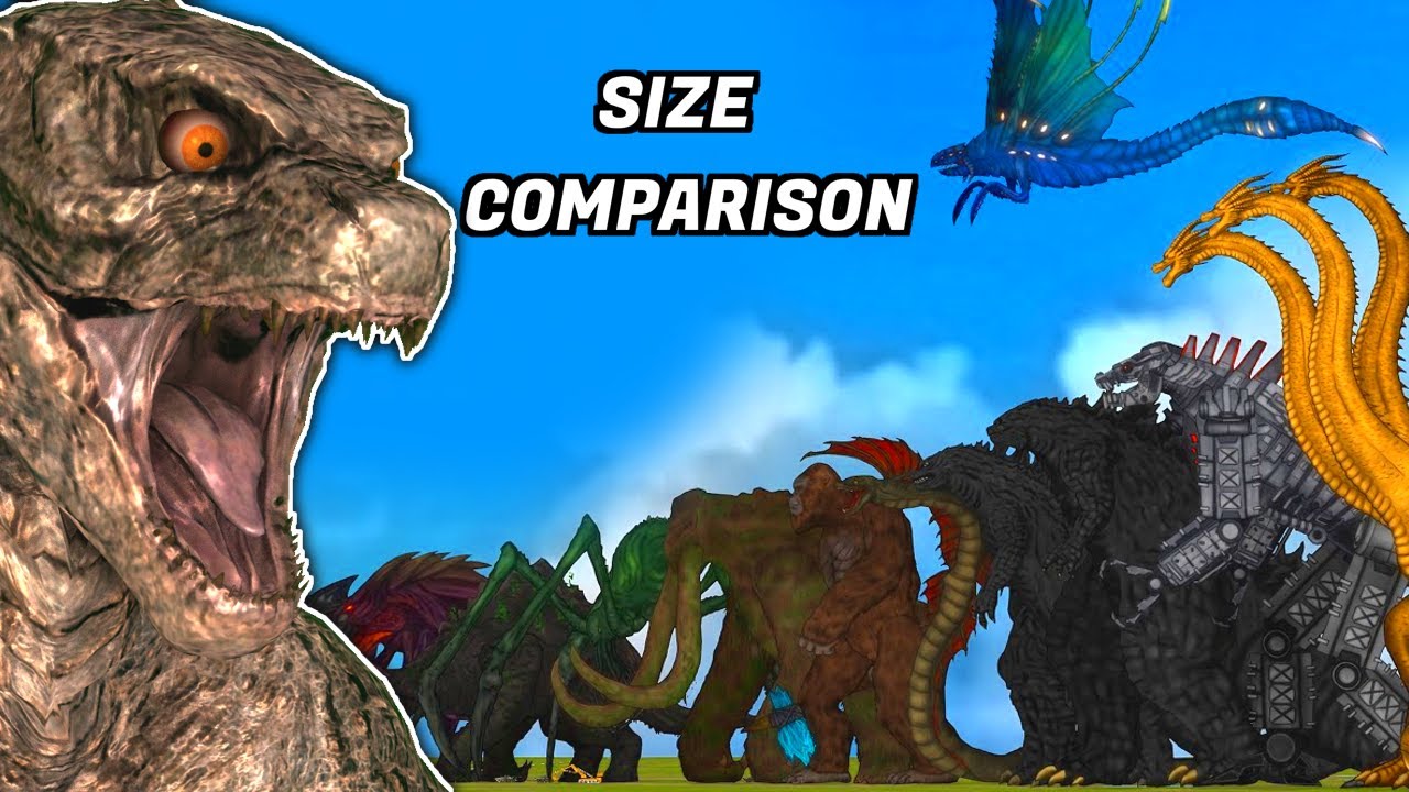 Monster comparison. Годзилла. Годзилла 1998 и Годзилла 2014 сравнение. Любовь у кайдзю. Mobile Monsters Size Comparison.
