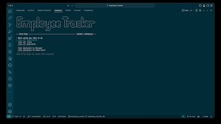 Employee Tracker