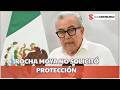 ESCOLTA que tiene ROCHA MOYA es del GOBIERNO del ESTADO, NO del GABINETE DE SEGURIDAD