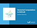 Quadratic Programming in MATLAB