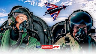 George Russell and Ted Kravitz fly Eurofighter Typhoons! 😲
