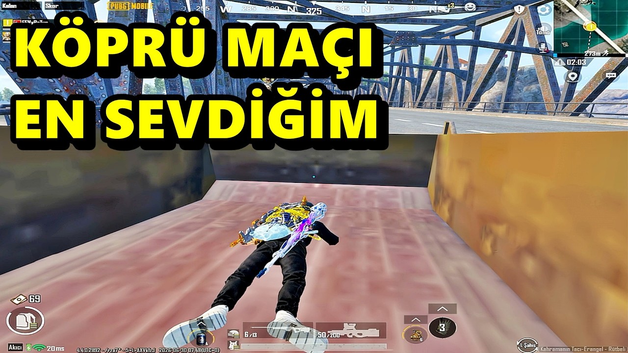 KÖPRÜ MAÇI EN SEVDİĞİM ! BATUR GAME SOLO SQUAD PUBG MOBİLE