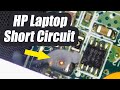 HP Laptop No Power - Troubleshooting Short circuit - Watch component blow on camera