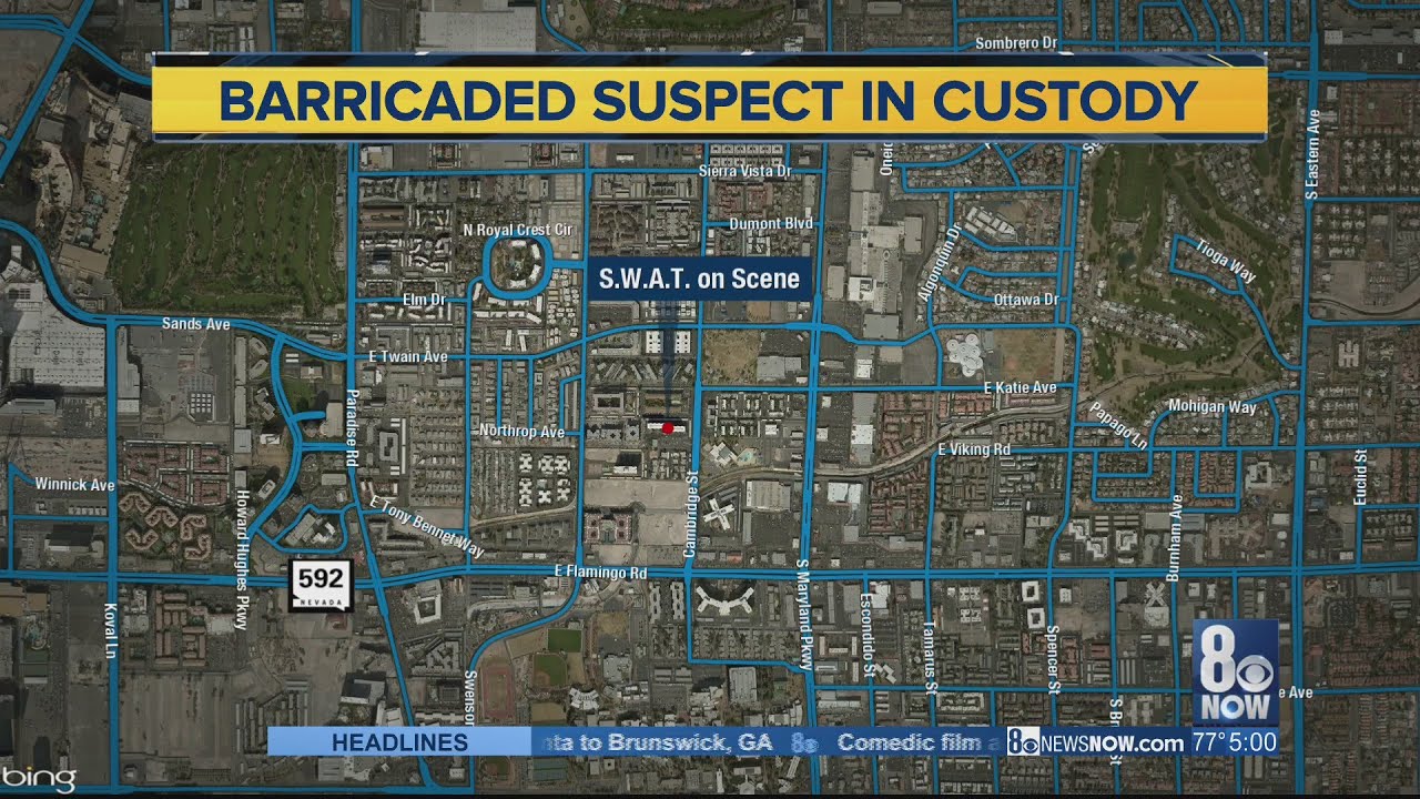 Man surrenders to police after six-hour standoff near UNLV campus - YouTube