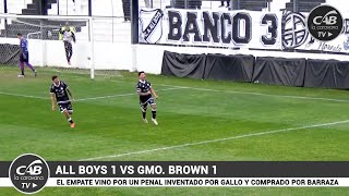 #AllBoys 1 vs #Brown (PM) 1 - #PrimeraNacional 2024 - Fecha 17 - Zona A