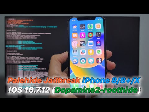 Palehide Jailbreak iPhone 8 8 Plus X iOS 16.7.12 (Dopamine 2 – RootHide)