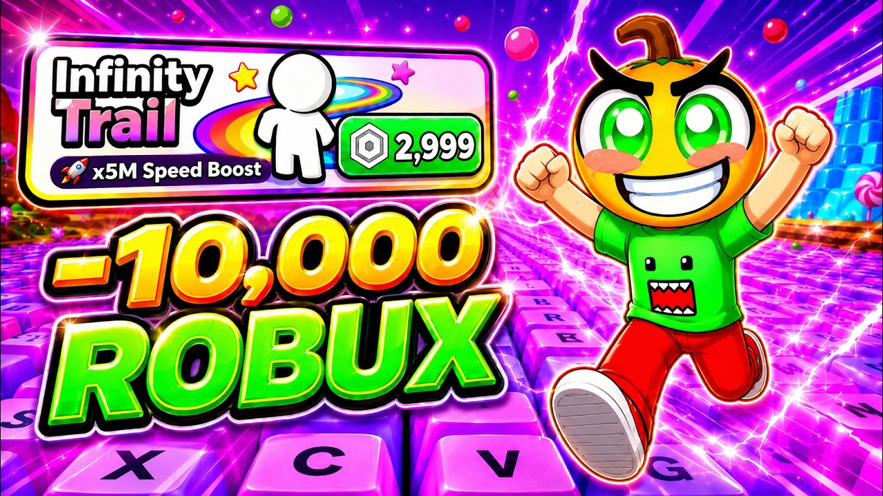 +1 SPEED RAHATLATICI KLAVYE'DE 10,000 ROBUX HARCADIM! 🤑  (battım..) | Roblox