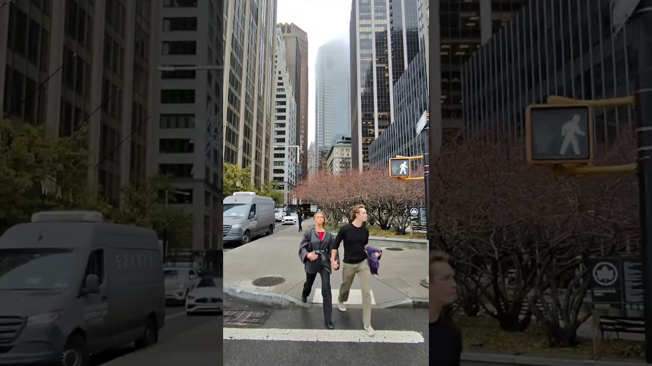 Rainy Morning in Downtown NYC | Serene City Views | 