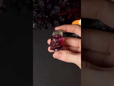 ОДНА В НАЯВНОСТІ! Сова Флюорит натуральний інтер'єрний камінь 39х29мм 32,4г, видео 1