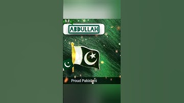 Abdullah Name Status Independence Day 🇵🇰#14august