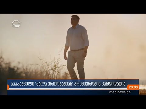 მიხეილ სააკაშვილი მისმა პარტიამ პრემიერ მინისტრობის კანდიდატად დაასახელა