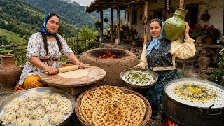 Celebrity Peaceful Village Life of Iran: Milking Cows,Ancient Butter ,Dill  Cheese & Clay Oven Meat Bread 🍞🥩⛰️ Net Worth