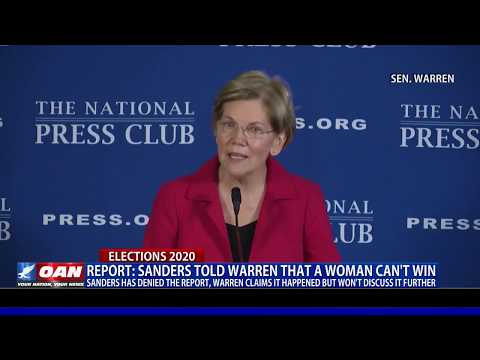 Report: Sanders told Warren that a woman can't win