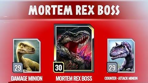 MORTEM REX RAID BOSS ROUND #14 (JURASSIC WORLD ALIVE)
