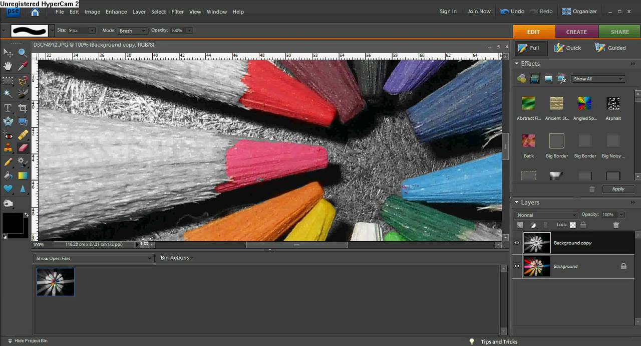 Very Easy Spot Colour In Adobe Photoshop Elements 7 Youtube