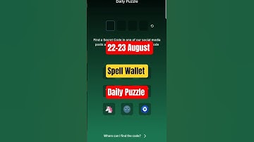 Spell Wallet Daily Puzzle | 22-23 August | Spell Wallet Daily Puzzle Today #kdp_gaming