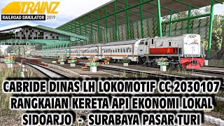 [TRIP REPORT] CABRIDE CC2030107 LONGHOOD DINAS KERETA API EKONOMI LOKAL | TRAINZ SIMULATOR INDONESIA