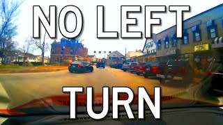 NO LEFT TURN