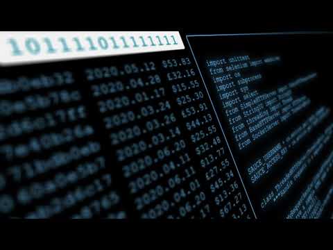 vecteezy motion graphics of a digital screen display running data and binary code depth of field cod