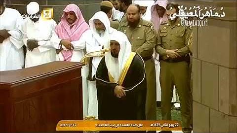 تلاوة كردية ماتعة من الشيخ د. ماهر المعيقلي لما تيسّر من سـورة المائدة | عشاء الثلاثاء ٢٢-٤-١٤٣٩هـ