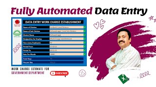 Celebrity Excel Data Entry Form using Conditional Formatting || Work Charge Estimate || #tutorial #irfansbe Profile