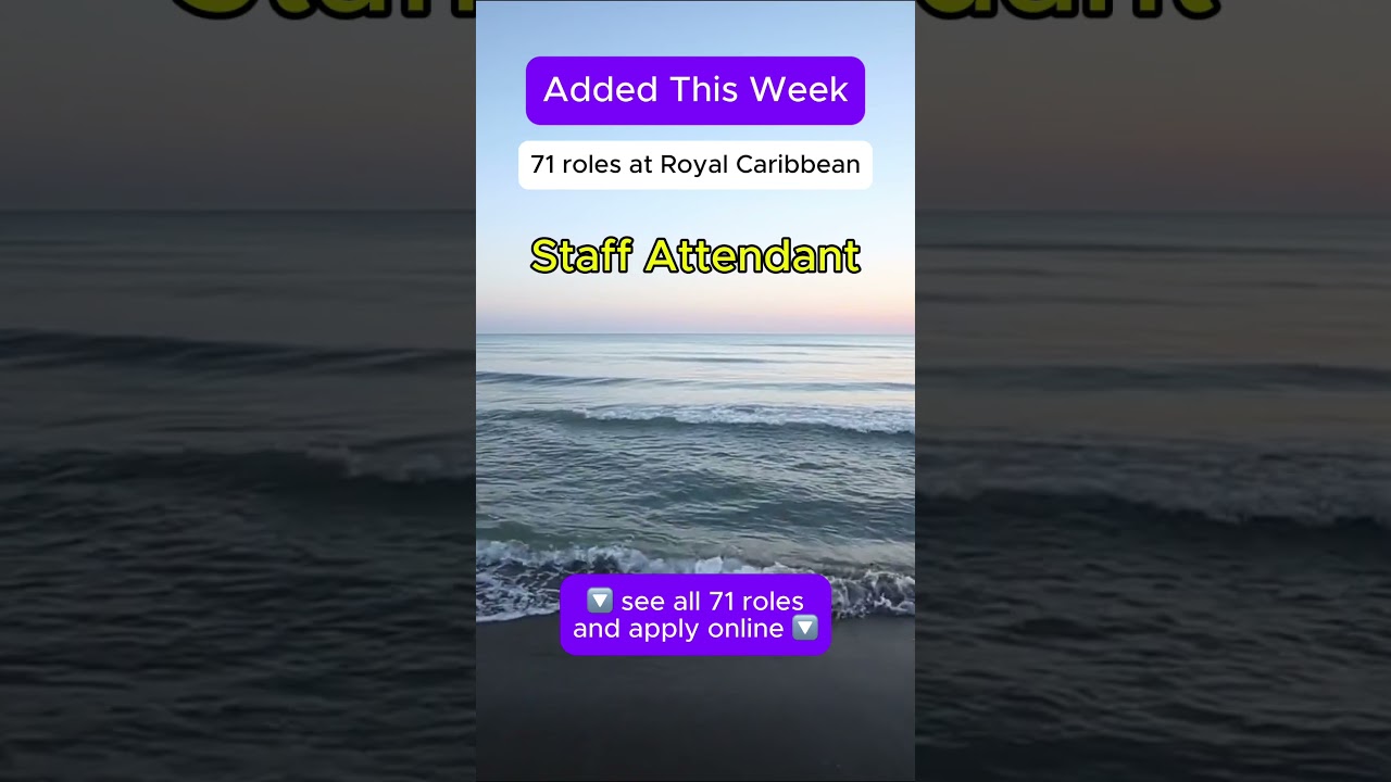 😱 71 Cruise Ship Jobs Royal Caribbean is Hiring Right Now!