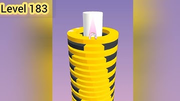 Stack Ball 3d Game | Gameplay Level 181 - 185 | Relaxing On The Game