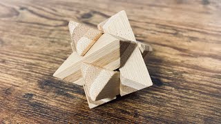 Solving the Six Piece Wooden Star Puzzle!