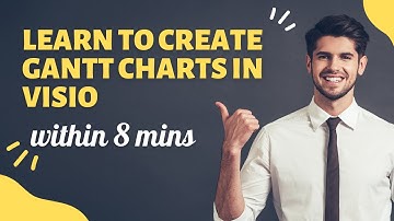 How to create Gantt Charts in Microsoft Visio | Gantt chart Tutorial