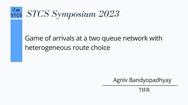 Game of arrivals at a two queue network with heterogeneous route choice