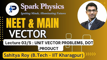 Vector : Lec 03/5 | Spark Physics:Neet & Main Series| Class XI | Sahitya Roy(IIT KGP)
