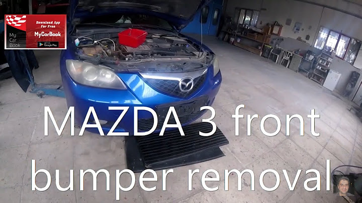 2008 mazda 3 front bumper replacement
